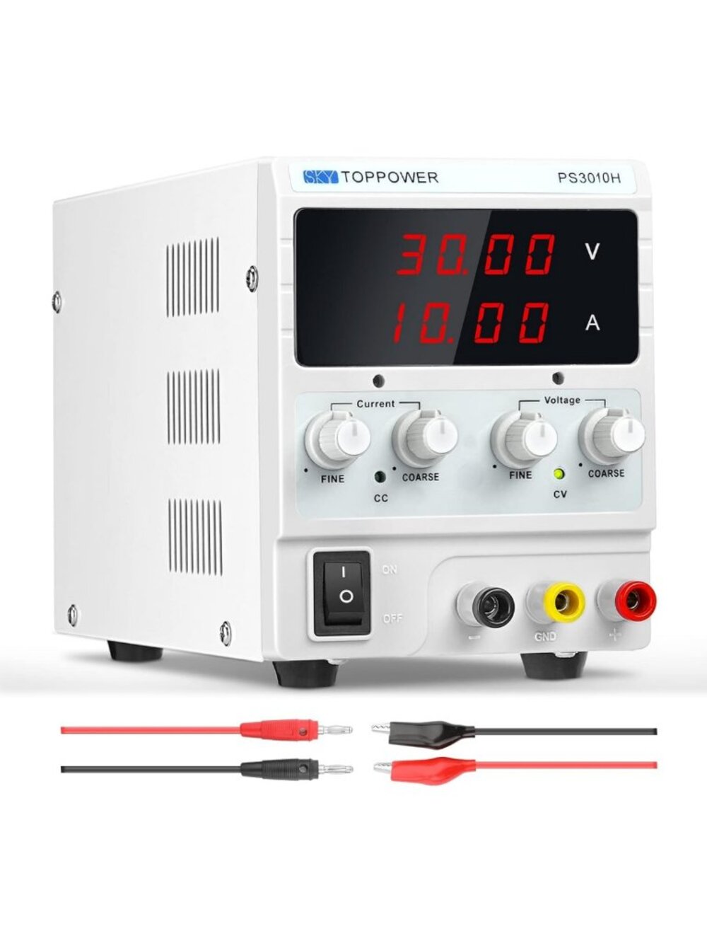 Adjustable 0-30V 10A Variable Power Supply for Lab & Electronics Projects